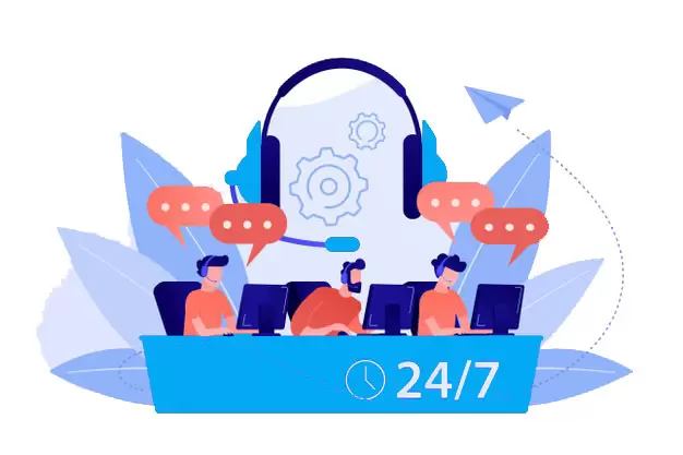روش تماس با حامی سرویس